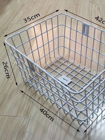 Εμπρός καλάθι ποδηλάτου, μεταλλική κατασκευή από σίδηρο, εμπρόσθια τοποθέτηση