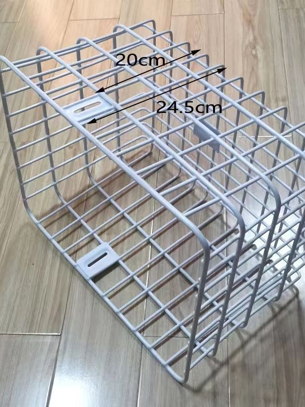 Εμπρός καλάθι ποδηλάτου, μεταλλική κατασκευή από σίδηρο, εμπρόσθια τοποθέτηση