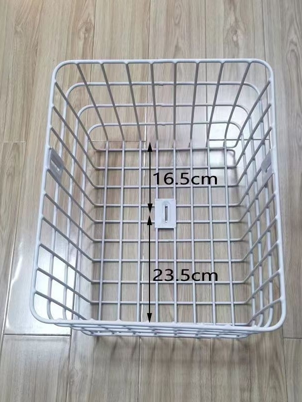 Εμπρός καλάθι ποδηλάτου, μεταλλική κατασκευή από σίδηρο, εμπρόσθια τοποθέτηση