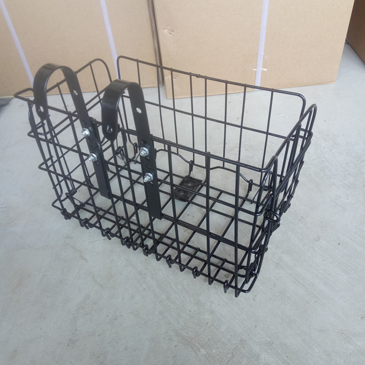 Καλάθι ποδηλάτου από σίδηρο, αποσπώμενο, με ρυθμιζόμενους και αποσπώμενους γάντζους