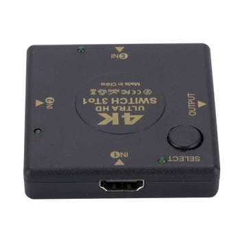 Grwibeou HDMI prekidač, 3-u-1 izlaz, 4K rezolucija