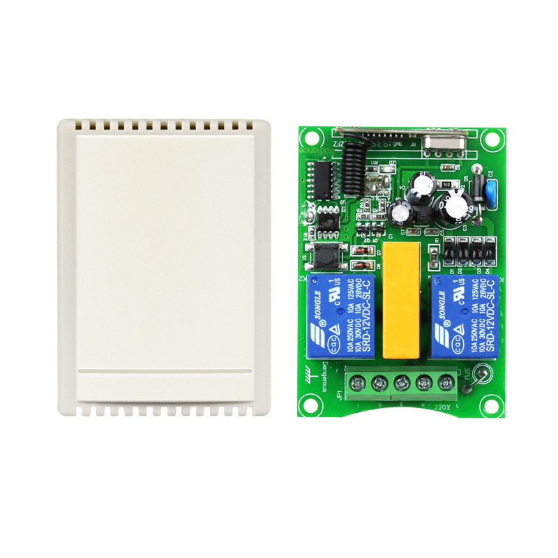 Bežični relej za daljinsko upravljanje — upravljač s 2–4 kanala, daljinski upravljač s 3 tipke za gore/dolje i zaustavljanje, upravljanje motorom naprijed/natrag