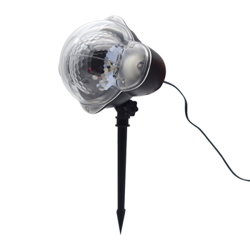 LED λαμπτήρας προβολής νιφάδας χιονιού για εξωτερική αυλή - IP65 αδιάβροχος, ABS σώμα, τηλεχειριστήριο λευκό φως, αυτονομία άνω των 36 ωρών