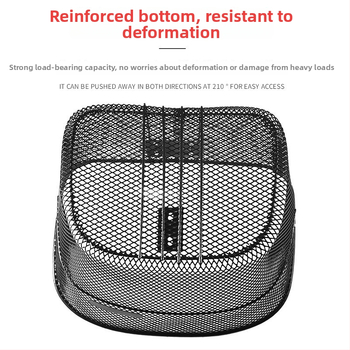 HANLI Železný predný košík na bicykel, sieťovaný — Materiál: Železo; Typ: Predný košík na bicykel; Značka: HANLI