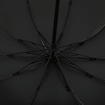 Чадър за дъжд и слънце с 10 ребра, трисгъваем дизайн, ръчно отваряне, метални ребра и стълб, пластмасова дръжка, плат 190T с винилово покритие, UPF >50