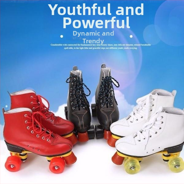 Strength Factory Ролер кънки за възрастни с платнено горно, подметка от ТПР и мигащи колела