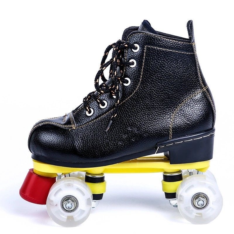 Strength Factory Ролер кънки за възрастни с платнено горно, подметка от ТПР и мигащи колела