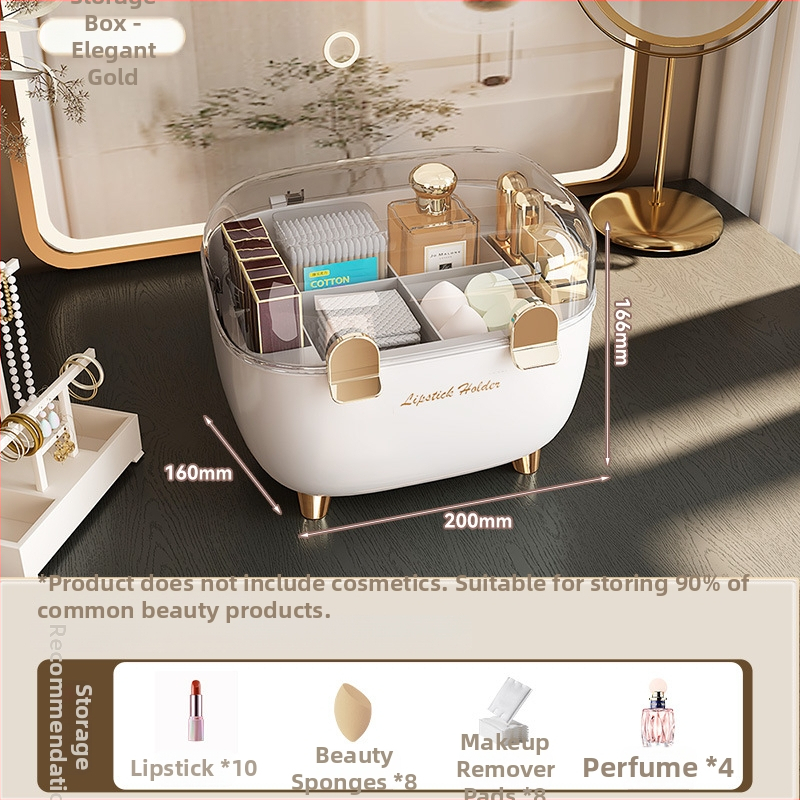 Cutie de depozitare pentru ruj cu capac, organizator cosmetic de birou anti-praf, plastic, stil lux accesibil, siglă serigrafică, personalizabil