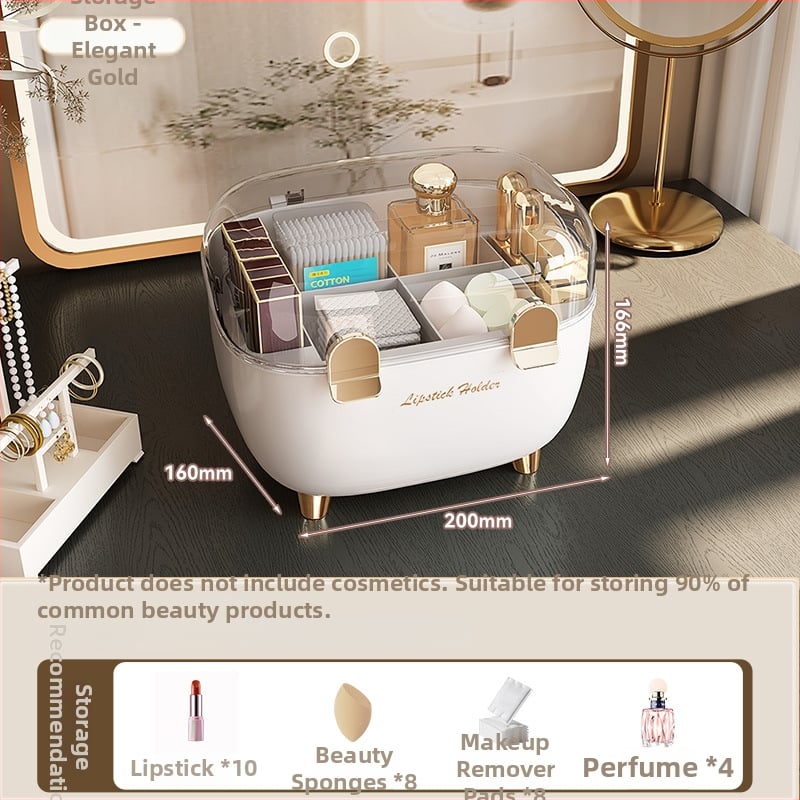 Cutie de depozitare pentru ruj cu capac, organizator cosmetic de birou anti-praf, plastic, stil lux accesibil, siglă serigrafică, personalizabil