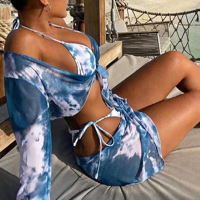 Ženski bikini kupaći kostim za odrasle, bez leđa, brzo sušeći poliester, uz podršku za prsa i čeličnu potporu, težina 180 g/m²