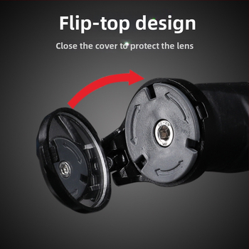 Καθρέπτης άκρης τιμονιού ποδηλάτου με κυρτό ανακλαστήρα για δρομικά ποδήλατα, ABS υλικό, βάρος 0.1, ρυθμιζόμενο