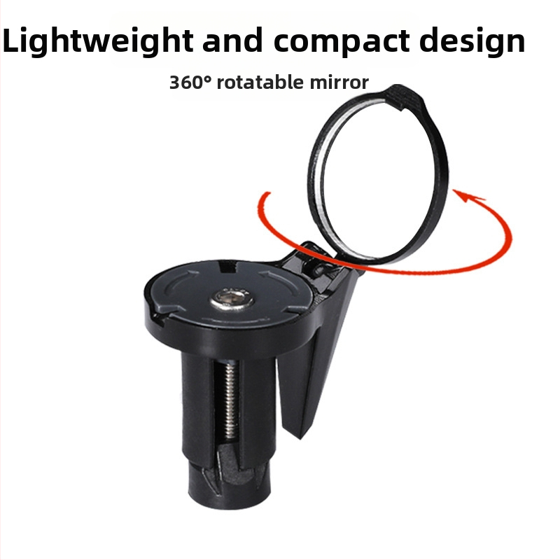 Καθρέπτης άκρης τιμονιού ποδηλάτου με κυρτό ανακλαστήρα για δρομικά ποδήλατα, ABS υλικό, βάρος 0.1, ρυθμιζόμενο