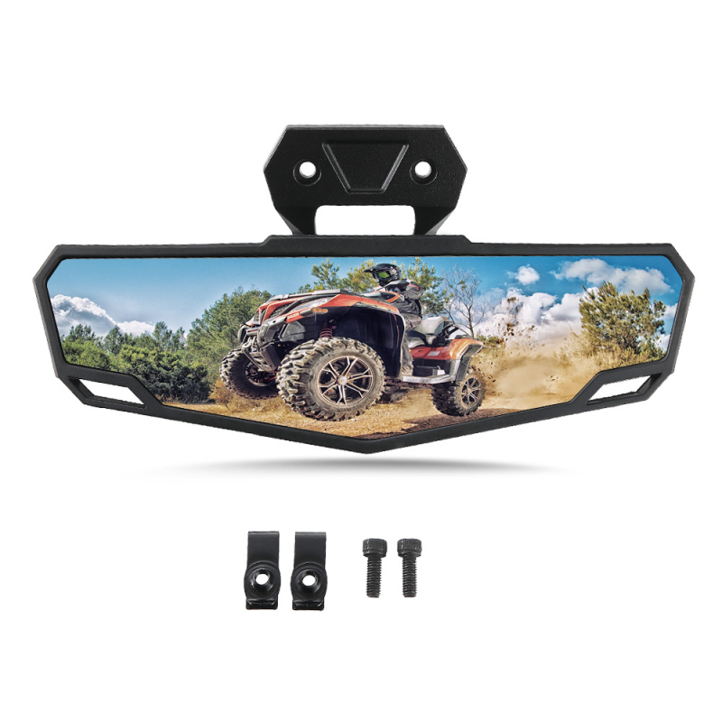 Κεντρικός καθρέφτης οπισθίων για UTV Polaris RZR PRO XP/4 (2020–2023), ABS περίβλημα, τετράγωνος καθρέφτης, μοντέλο UT-RM001