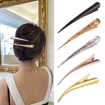 Щипка за коса JYMY - Ox Horn клип, ръчна изработка, Duckbill, аксесоар за глава за жени