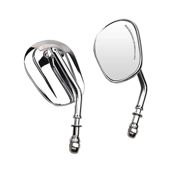 Задно огледало за Harley мотоциклети — конвексно огледало, алуминиев корпус, стъклено огледало, модел 1484, съвместимо с Harley универсална модификация