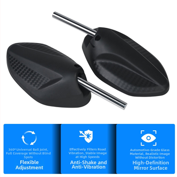 Οπίσθιος κυκλικός καθρέπτης για καθολικό ηλεκτρικό μοτοποδήλατο – ABS, μάρκα Yc