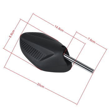 Οπίσθιος κυκλικός καθρέπτης για καθολικό ηλεκτρικό μοτοποδήλατο – ABS, μάρκα Yc