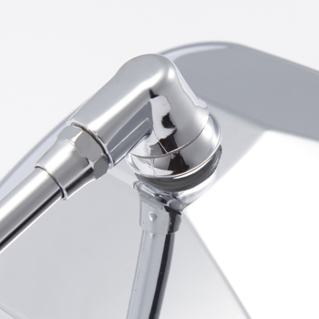 Καθρέπτης οπίσθιος για τρίκυκλο ηλεκτρικό όχημα, τετράγωνος καθρέπτης, πλαστικό περίβλημα + σιδερένιος ράβδος, Μοντέλο 1057, δεξιό σπείρωμα