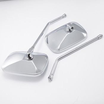 Καθρέπτης οπίσθιος για τρίκυκλο ηλεκτρικό όχημα, τετράγωνος καθρέπτης, πλαστικό περίβλημα + σιδερένιος ράβδος, Μοντέλο 1057, δεξιό σπείρωμα