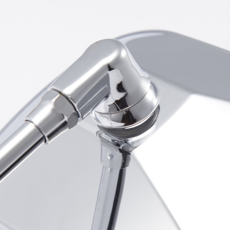 Καθρέπτης οπίσθιος για τρίκυκλο ηλεκτρικό όχημα, τετράγωνος καθρέπτης, πλαστικό περίβλημα + σιδερένιος ράβδος, Μοντέλο 1057, δεξιό σπείρωμα