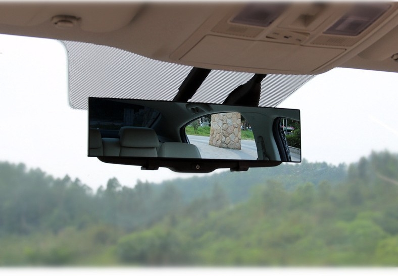 Autó belső visszapillantó tükör holttér-vizualizációval, széles látómező, ívelt kialakítás, HDELF márka