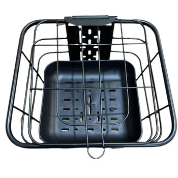 Coș pentru bicicletă electrică, coș frontal și coș inferior din oțel, design mărit al coșului, construcție din fier, personalizabil