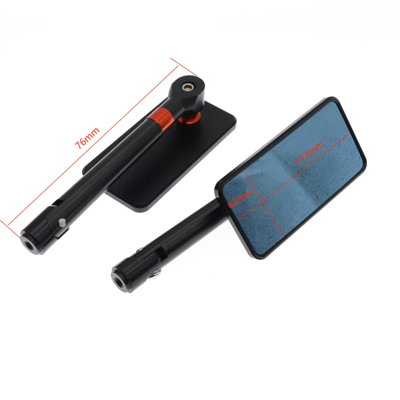 Universal καθρέπτης οπισθοπορείας μοτοσικλέτας, κυκλικό σχήμα, αλουμινένιο περίβλημα, μοντέλο BY-020, εγκατάσταση μπροστά και πίσω