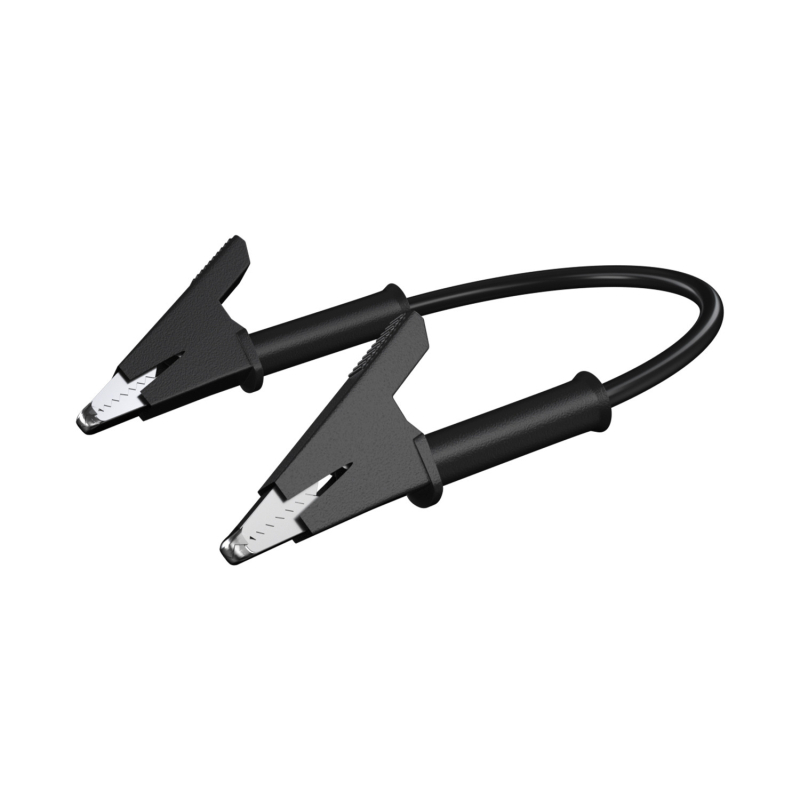 Καλώδιο δοκιμών 10A/20A υψηλής τάσης με διπλά κλιπ κροκοδειλίου, ορειχάλκινοι αγωγοί, μήκος 95 cm