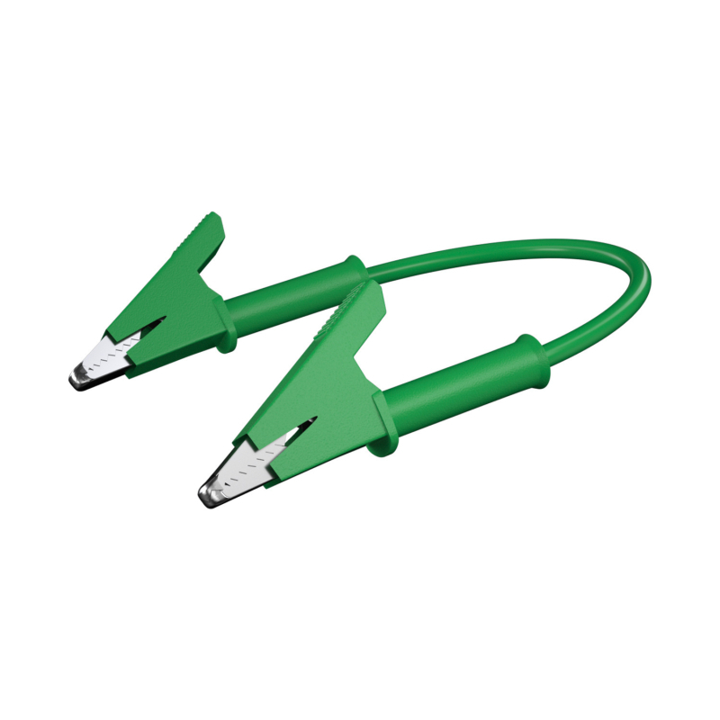 Καλώδιο δοκιμών 10A/20A υψηλής τάσης με διπλά κλιπ κροκοδειλίου, ορειχάλκινοι αγωγοί, μήκος 95 cm