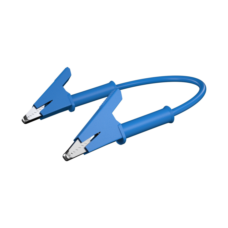 Καλώδιο δοκιμών 10A/20A υψηλής τάσης με διπλά κλιπ κροκοδειλίου, ορειχάλκινοι αγωγοί, μήκος 95 cm