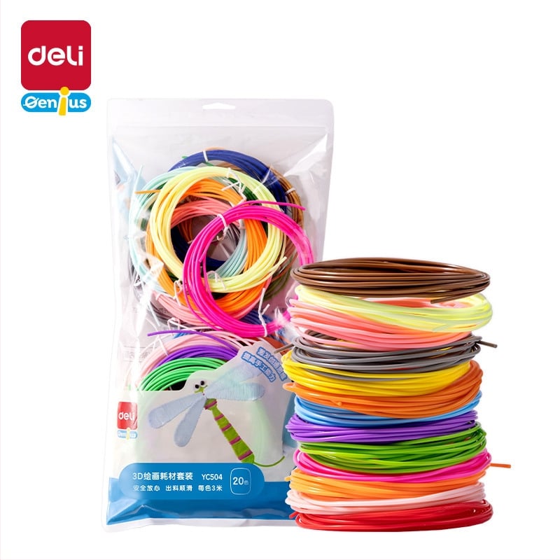 Deli set materijala za 3D crtanje za 3D olovku — PCL materijal, niska temperatura, ulošci za djecu