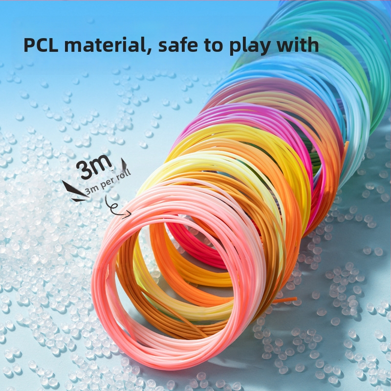 Deli set materijala za 3D crtanje za 3D olovku — PCL materijal, niska temperatura, ulošci za djecu