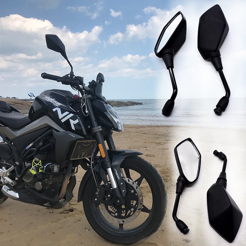 Zadnje ogledalo za motocikl, model 1505, plosno ogledalo, staklo, marka Moxin