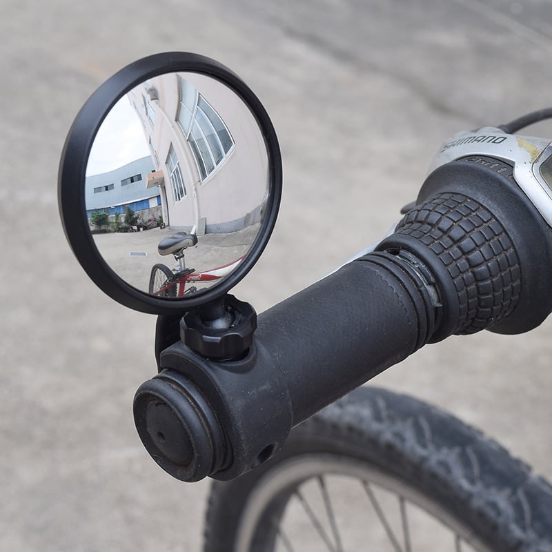 Ogledalo retrovizor convex universal pentru biciclete și motociclete electrice, montaj fără găuri, HD vedere cu unghi lat, greutate 25 g, diametru 6,5 cm