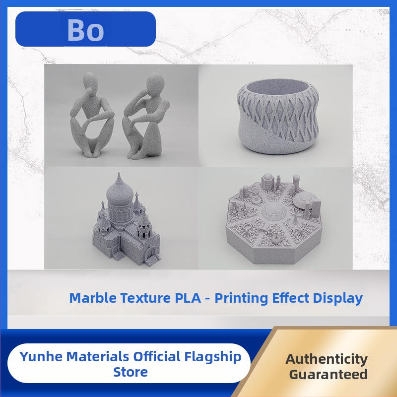 PLA filament s mermernom teksturom, brzina ispisa 50-350 m/s, mlaznica 0,4 mm