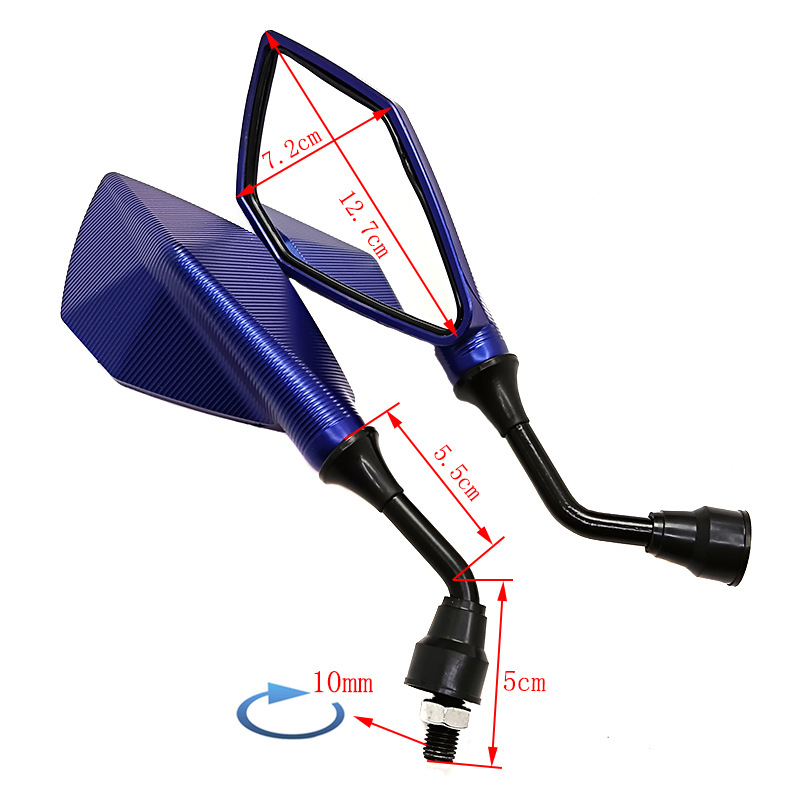 Oglindă de vedere în spate JP-2065, oglindă plană pentagonală, suprafață din sticlă, capac din plastic, origine Zhejiang