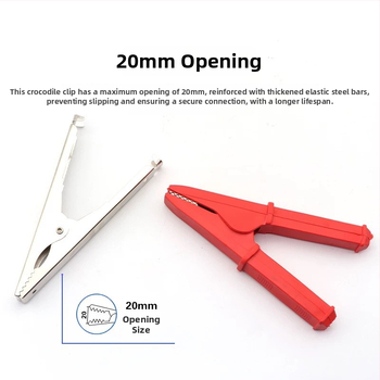 Заземителна щипка от чисто медно тяло, 100A, пълна изолация, дебело изработена