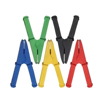 Заземителна щипка от чисто медно тяло, 100A, пълна изолация, дебело изработена