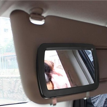 Oglindă de interior pentru mașină în vizorul tău cu iluminare LED pentru makeup și întrerupător cu atingere cu degetul - Model 1009; Tip oglindă: plan; Material oglindă: ABS + sticlă; Material capac: ABS; Accesorii nr. 40