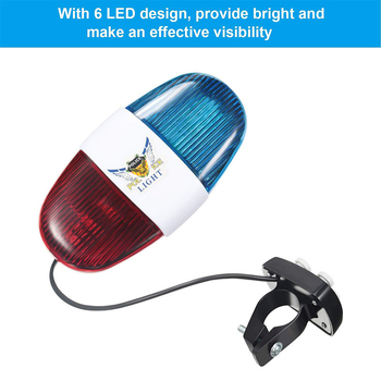 Elektronički klaxon za planinski bicikl sa svjetlećim zvonom – TANJIHAI, plastika, model 325A, Uvoz: Ne