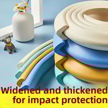 Gyerekeknek készült ütközésgátló szalag – szélesített és megvastagodott, nem mérgező, ragasztómentes sarokvédő