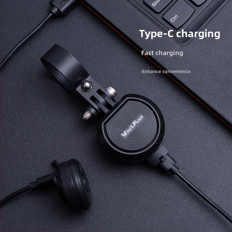 Bežični zvon za bicikl s daljinskim upravljačem, glasni alarm protiv krađe za planinske bicikle (Wind&Moon WT11, plastika)