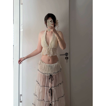 Halter bikini set s podstavljenim gornjim dijelom, bez underwire, poliester tkanina (71–80% sadržaja), tri dijela, ženski kupaći za plivanje i vodne sportove