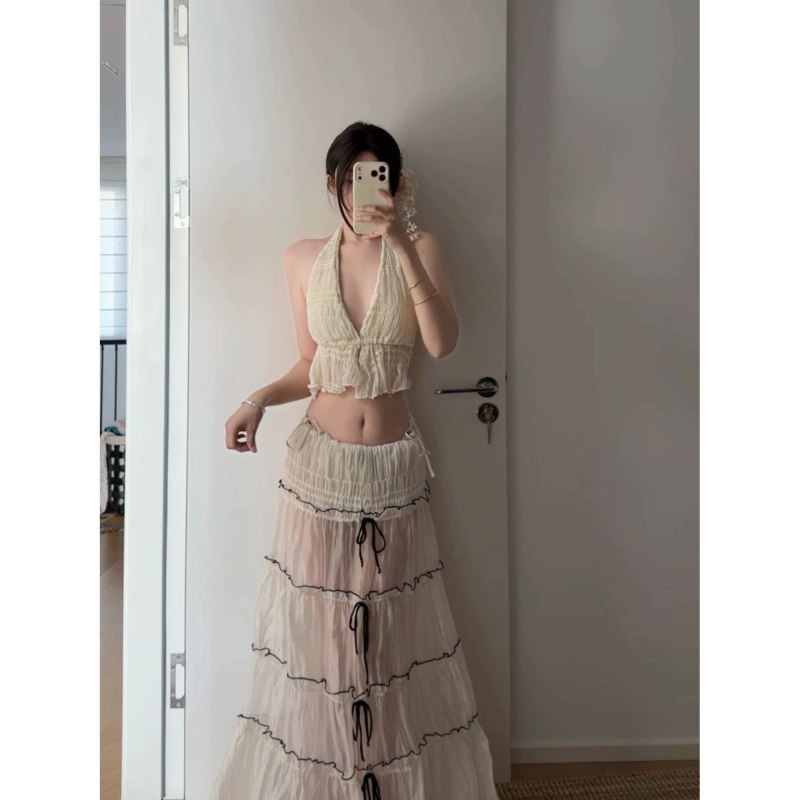 Halter bikini set s podstavljenim gornjim dijelom, bez underwire, poliester tkanina (71–80% sadržaja), tri dijela, ženski kupaći za plivanje i vodne sportove