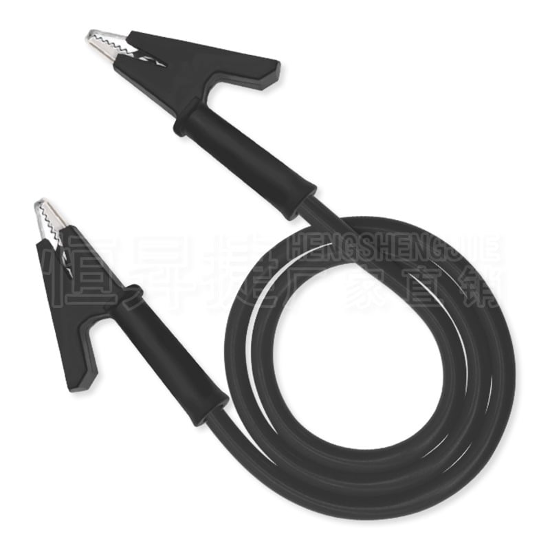 HSJ Тестов проводник с аллигатор клипс, двуглавен клипс, медни контакти, за инструментална апаратура