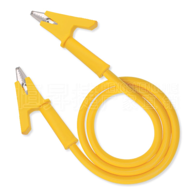 HSJ Тестов проводник с аллигатор клипс, двуглавен клипс, медни контакти, за инструментална апаратура