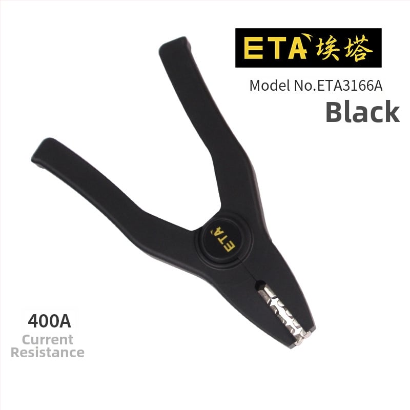 ETA3166A 400A крокодилска щипка за тестове със защитен кожух