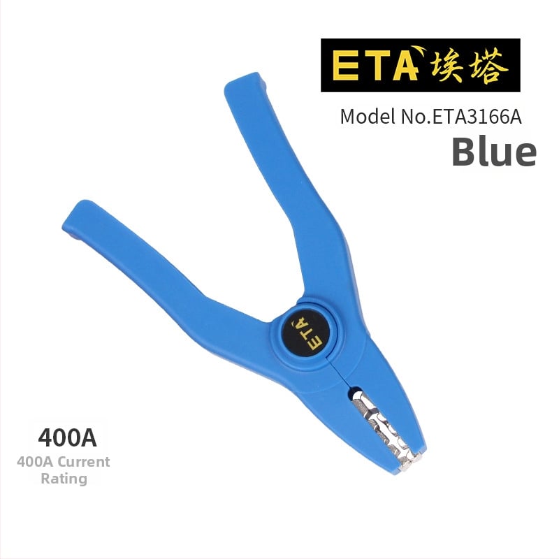ETA3166A 400A крокодилска щипка за тестове със защитен кожух