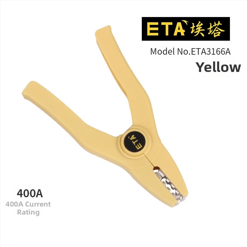 ETA3166A 400A крокодилска щипка за тестове със защитен кожух