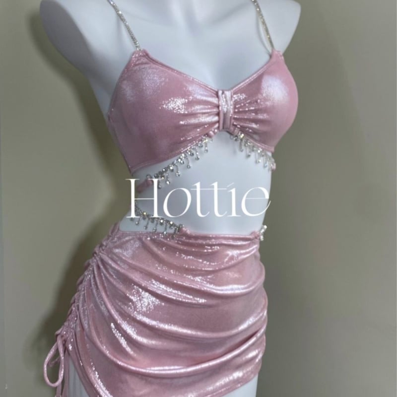 Trodijelni bikini set s pokrivanjem trbuha i kroja haljine, poliester, umetci za grudi, bez žica, podstava 88% poliester
